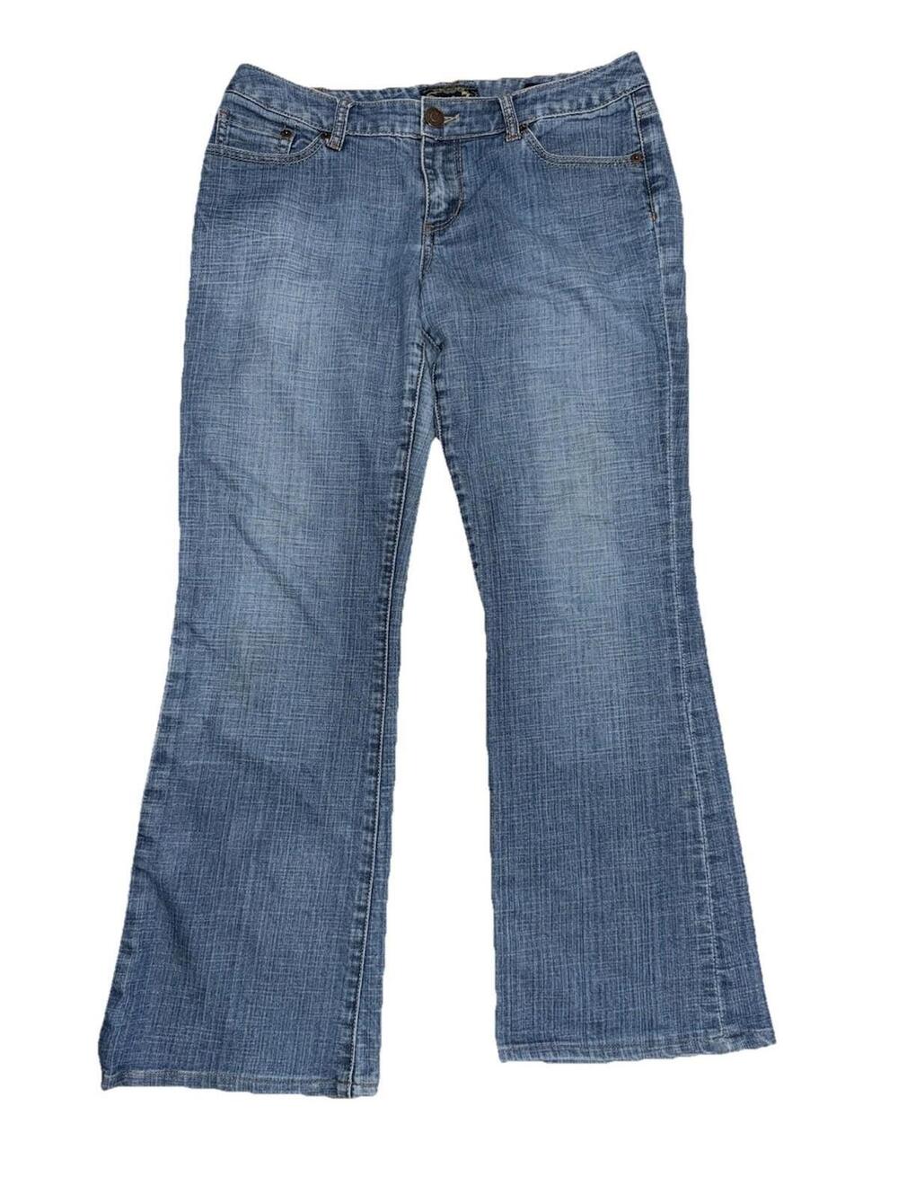Seven 7 womens Classic Flare Blue Denim Jeans sz 30 retro Y2K Western 90s